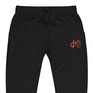 doU Burnt Orange Logo Jogger (Black)