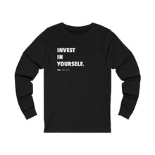 Load image into Gallery viewer, DOU &quot;Invest in Yourself&quot; White Letter Long Sleeve