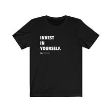 Load image into Gallery viewer, DOU &quot;Invest in Yourself&quot; White Letter Tee