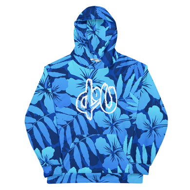 Flower Hoodie (Blue/White)