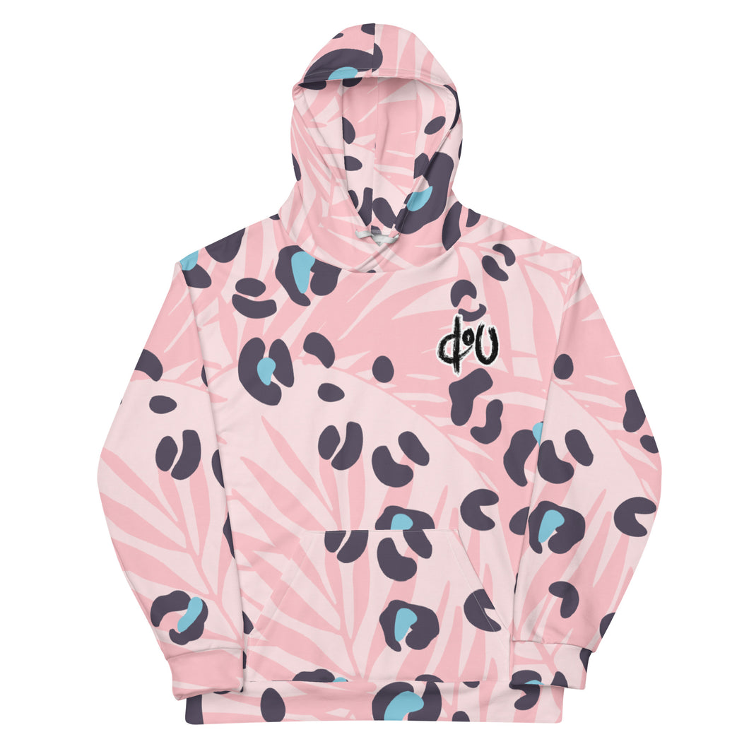 Leo-Flower Hoodie (Pink/Blue)