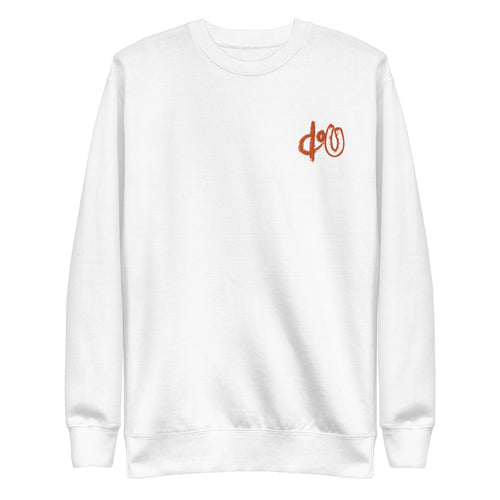 doU Burnt Orange Logo Sweatshirt (White)
