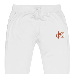 doU Burnt Orange Logo Jogger (White)