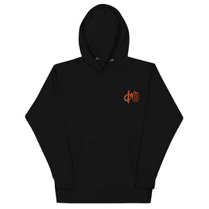 doU Burnt Orange Logo Hoodie (Black)