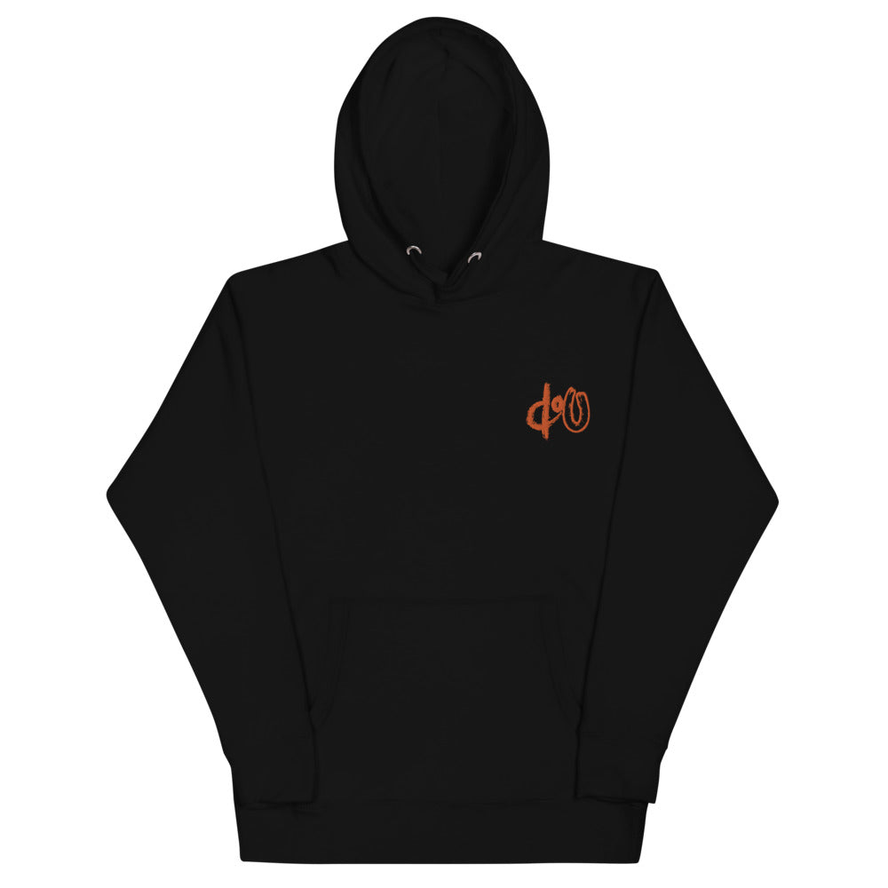 doU Burnt Orange Logo Hoodie (Black)