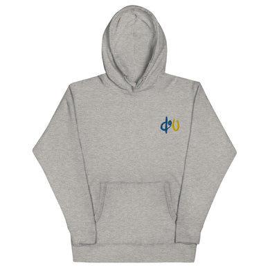 doU Blue/Yellow Hoodie (Carbon Grey)