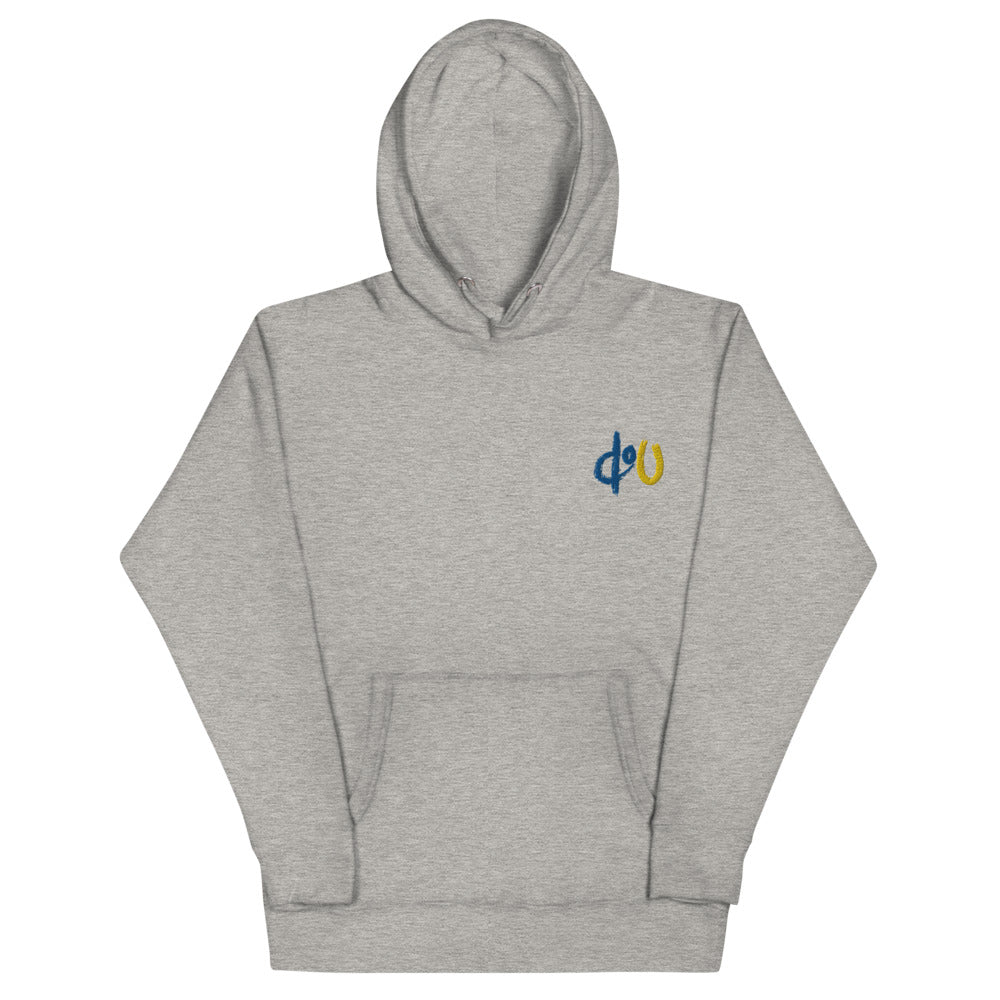 doU Blue/Yellow Hoodie (Carbon Grey)