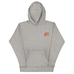 doU Burnt Orange Logo Hoodie (Carbon Grey)
