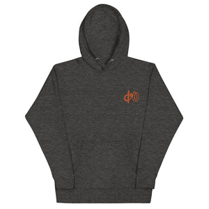 doU Burnt Orange Logo Hoodie (Charcoal Grey)