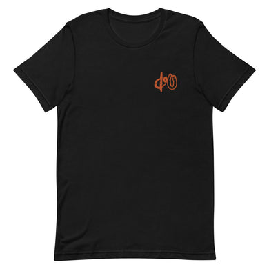 doU Burnt Orange Embroidered Logo Tee (Black)