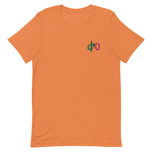 doU Green/Pink Embroidered Logo Tee (Burnt Orange)