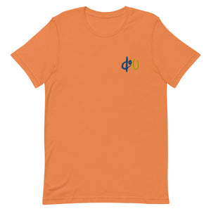 doU Light Blue/Yellow Embroidered Logo Tee (Burnt Orange)