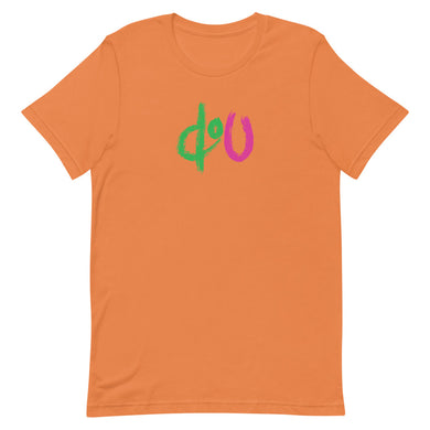 doU Green/Pink Logo Tee (Burnt Orange)