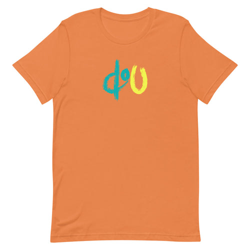 doU Light Blue/Yellow Logo Tee (Burnt Orange)