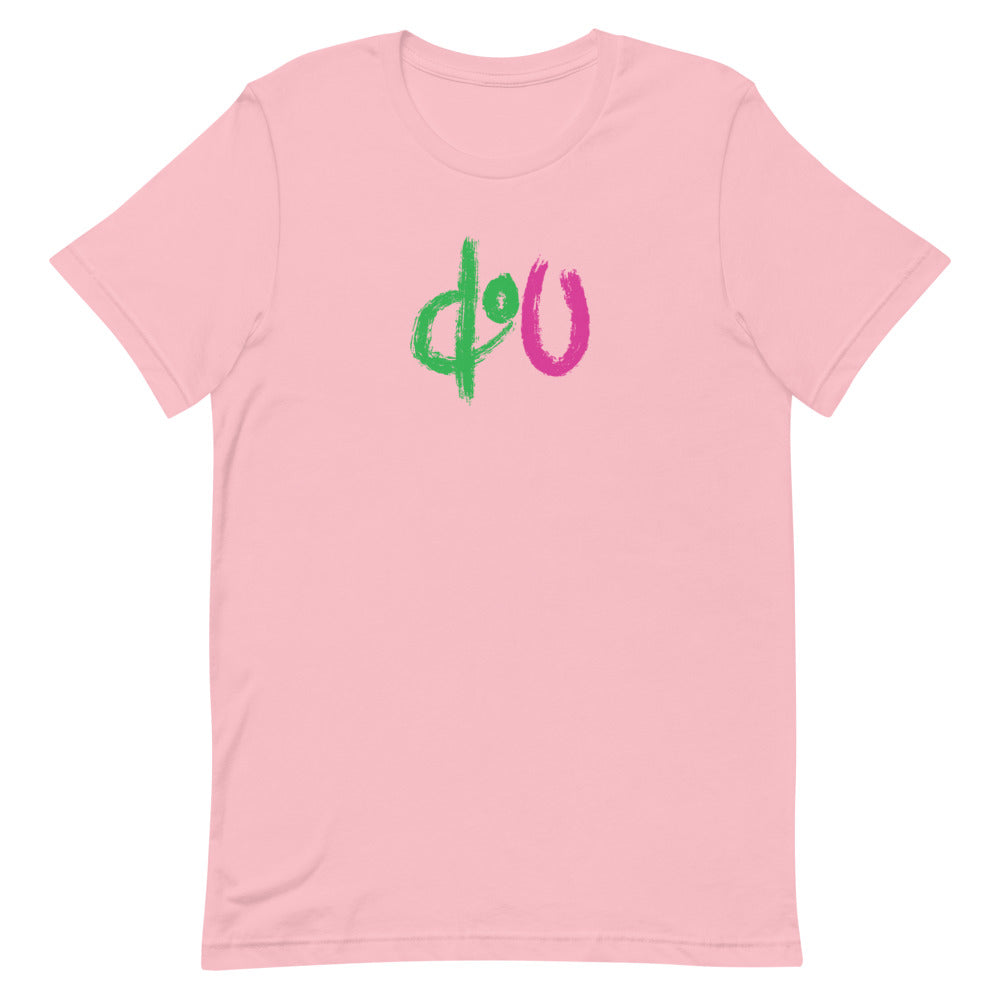 doU Green/Pink Logo Tee (Pink)