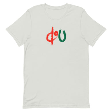 doU Red/Green Logo Tee (Silver)