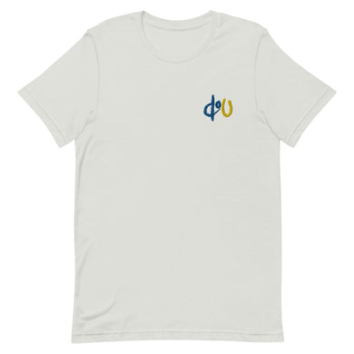 doU Light Blue/Yellow Embroidered Logo Tee (Silver)