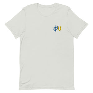 doU Light Blue/Yellow Embroidered Logo Tee (Silver)