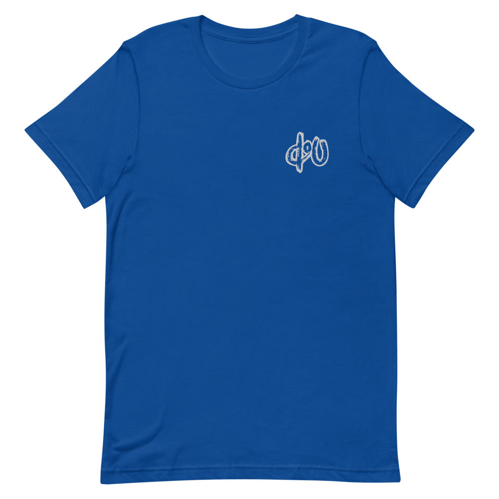 doU Classic Embroidered Logo Tee (Blue)