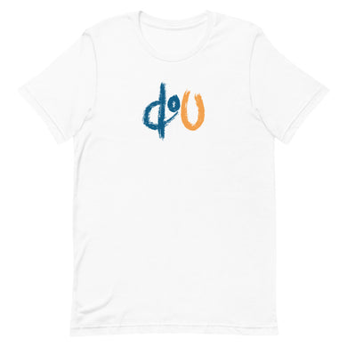 doU Blue/Orange Logo Tee (White)