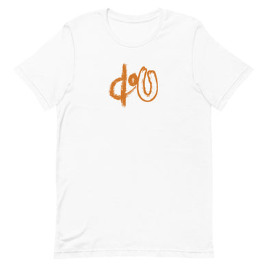 doU Burnt Orange Logo Tee (White)