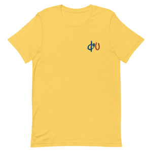 doU Blue/Orange Embroidered Logo Tee (Yellow)
