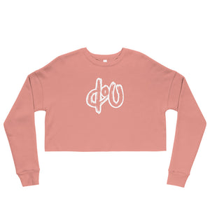 doU Women's Classic Logo Crop Sweatshirt (Mauve)